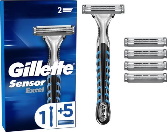 Gillette Sensor Excel scheerhouder - inclusief 5 scheermesjes