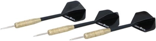 Masterdarts steeltip dartpijlen - 20 gram 14 cm unisex - Zwart