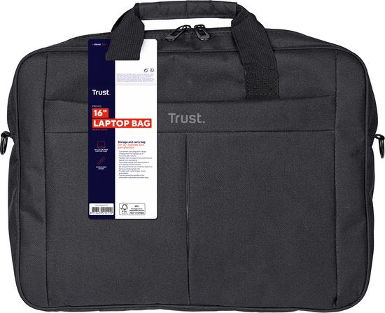 Trust Primo laptoptas - 16 inch - Zwart