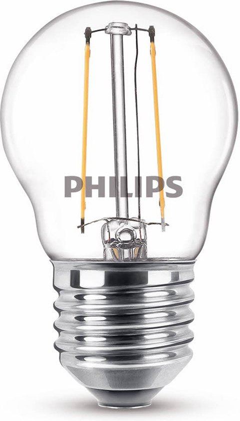Philips LED lamp - kogellamp E27 25W 2700K - helder glas
