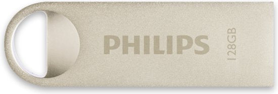 Philips Moon Edition USB stick - 128 GB USB 2.0 - aluminium sleutelring