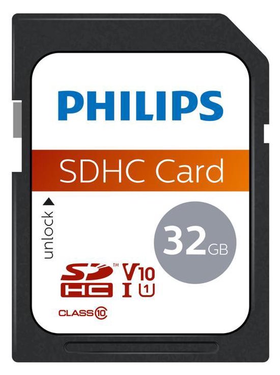Philips FM32SD45B SDHC kaart - 32 GB - Class 10 - UHS-I U1