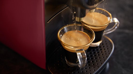 Philips L'OR Barista Sublime koffiecupmachine LM9012/50 - inclusief 9 espresso en barista capsules - Zwart en rood