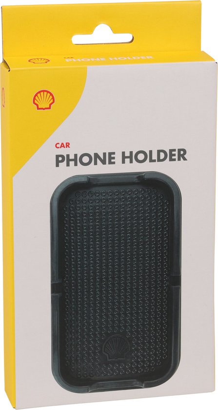 Shell telefoonhouder auto - anti-slip gripmat - dashboard - Zwart