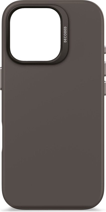 Decoded siliconen hoesje - iPhone 16 Pro - MagSafe - antibacteriële coating - Phantom zwart