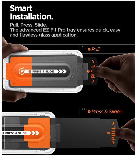 Spigen EZ Fit GLAS.tR screenprotector - Samsung Galaxy Z Fold 8 Ultra / Z Fold 7 - 9H tempered glass - set van 2
