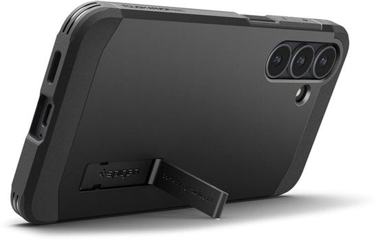 Spigen Tough Armor case - Samsung Galaxy S25 FE - MagSafe/Qi2 - military grade with kickstand - Black