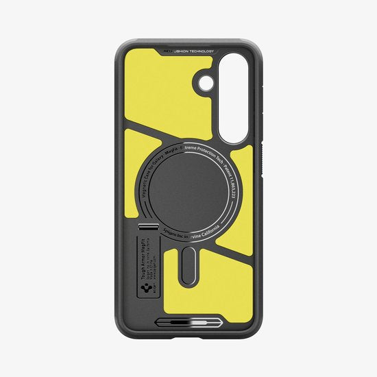 Spigen Tough Armor case - Samsung Galaxy S25 FE - MagSafe/Qi2 - military grade with kickstand - Black