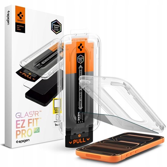 Spigen EZ Fit GLAS.tR screenprotector - Apple iPhone 17 Pro - privacy 9H tempered glass - 1 stuk