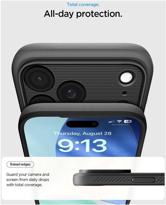 Spigen Rugged Armor hoesje - geschikt voor Apple iPhone 17 Pro Max - MagSafe - versterkte bescherming