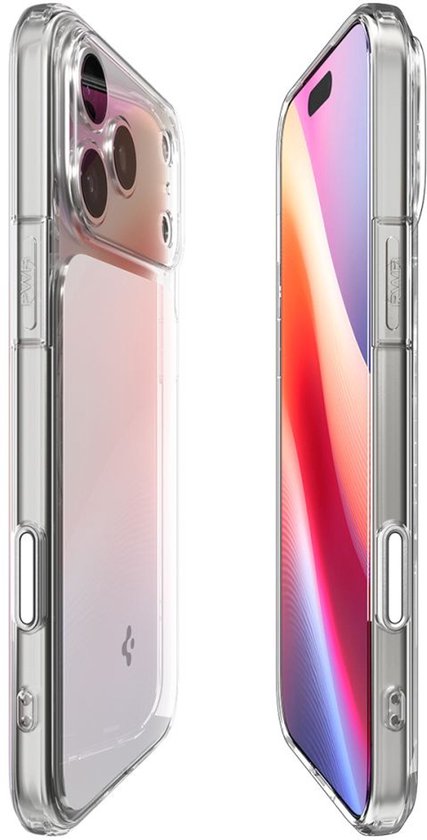 Spigen Ultra Hybrid T MagFit hoesje - geschikt voor Apple iPhone 18 Pro Max / 17 Pro Max - MagSafe / Qi2 - Transparant wit