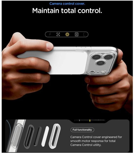 Spigen Ultra Hybrid T MagFit hoesje - geschikt voor Apple iPhone 18 Pro Max / 17 Pro Max - MagSafe / Qi2 - Transparant wit