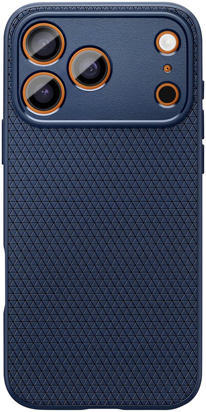 Spigen Liquid Air hoesje - geschikt voor Apple iPhone 17 Pro - flexibel TPU back cover - Blauw