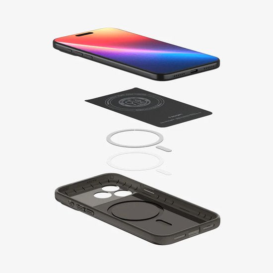 Spigen case - Apple iPhone 18 Pro/17 Pro - Thin Fit MagFit backcover - MagSafe/Qi2 - Grey