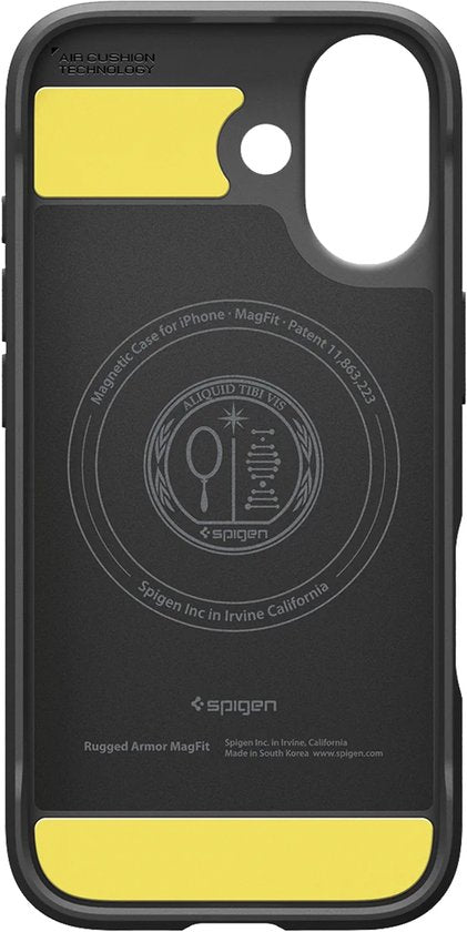 Spigen Rugged Armor Mag hoesje - iPhone 17 - MagSafe - Zwart