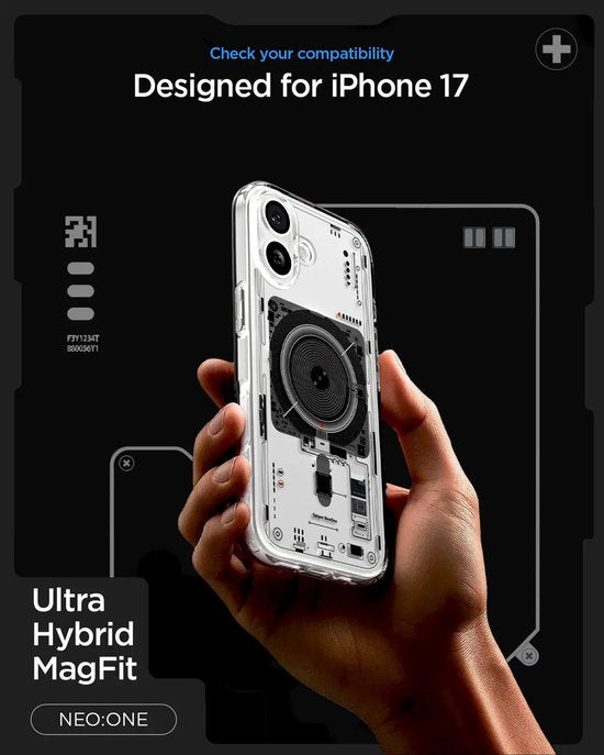 Spigen Ultra Hybrid hoesje - geschikt voor Apple iPhone 17 - MagSafe - Neo One
