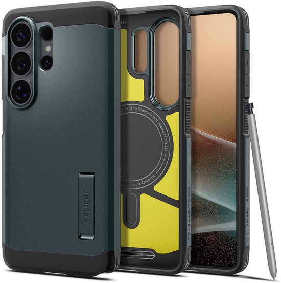 Spigen Tough Armor case - Samsung Galaxy S26 Ultra - MagSafe - Abyss Green