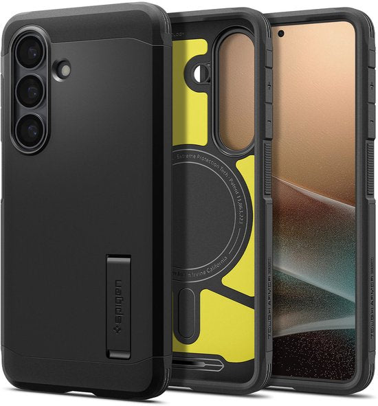 Spigen Tough Armor MagFit hoesje - geschikt voor Samsung Galaxy S26 - Zwart