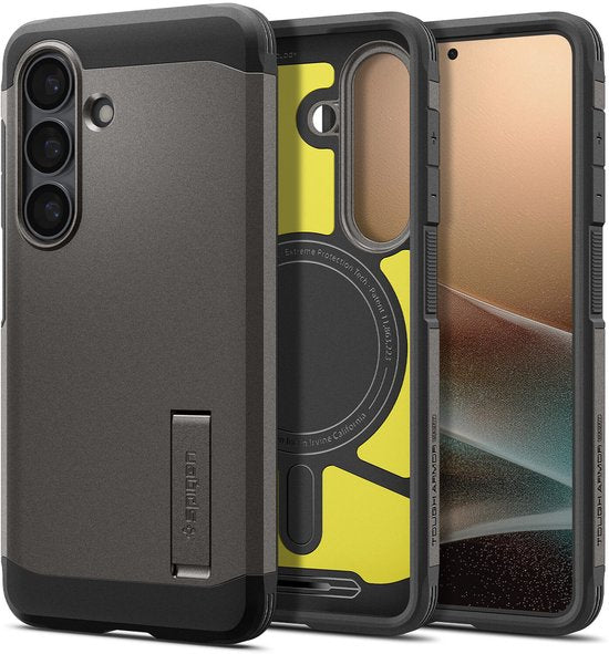 Spigen Tough Armor hoesje - geschikt voor Samsung Galaxy S26 - MagSafe - Gunmetal