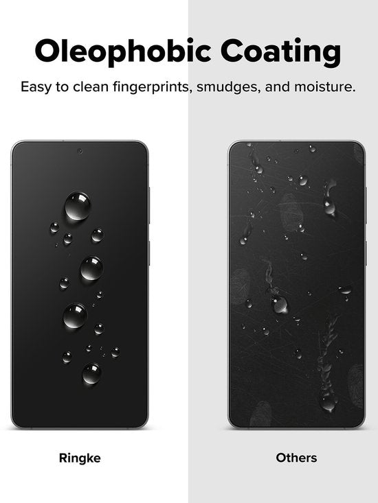 Ringke Easy Slide Privacy screen protector - Samsung Galaxy S26 - 9H full coverage tempered glass - anti-spy - case friendly - with jig - set of 2