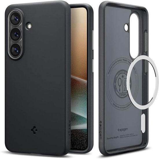 Spigen Samsung Galaxy S26 hoesje - Nano Pop MagFit - Black Sesame