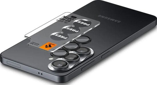 Spigen Optik Pro EZ Fit cameralensbeschermer set van 2 - geschikt voor Samsung Galaxy S26 - Zwart