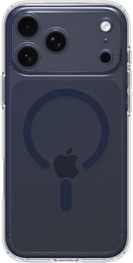 Spigen hoesje geschikt voor Apple iPhone 17 Pro - Ultra Hybrid MagFit - MagSafe en Qi2 backcover - Transparant