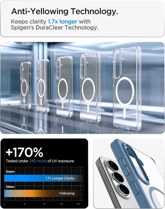 Spigen Ultra Hybrid hoesje - Samsung Galaxy S26 MagSafe - Light Blue