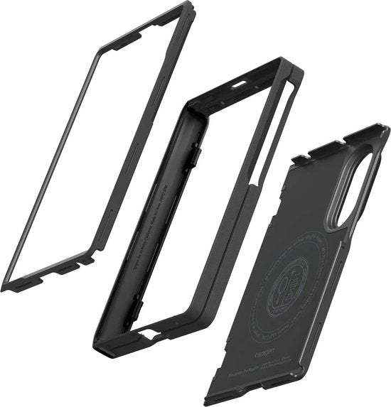 Spigen Samsung Galaxy Z Fold 8 hoesje - Slim Armor Pro MagFit - MagSafe/Qi2 - scharnierbescherming - Zwart
