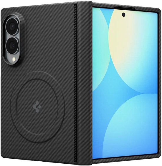 Spigen Air Skin Aramid case - Samsung Galaxy Z Fold 8 - MagFit - hinge protection - Black