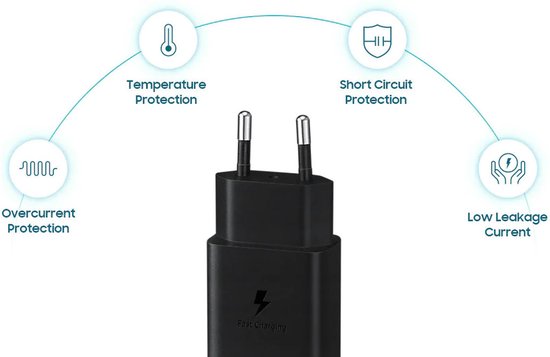 Samsung USB-C adapter - 15 W - zonder kabel - Zwart