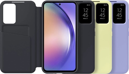 Samsung Galaxy A54 hoesje - Smart S View - Zwart