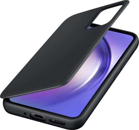 Samsung Galaxy A54 hoesje - Smart S View - Zwart