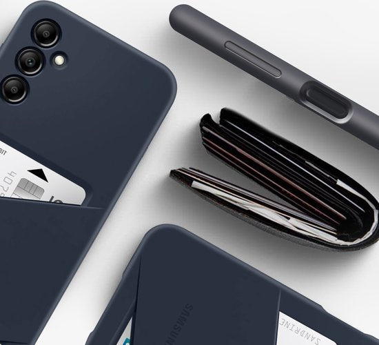 Samsung Galaxy A25 5G hoesje - card slot - Blauw/zwart