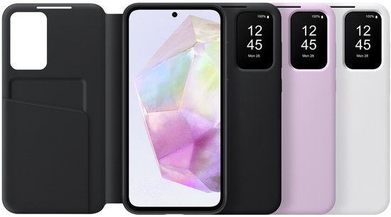 Samsung Galaxy A35 5G hoesje - Smart View Wallet - Zwart