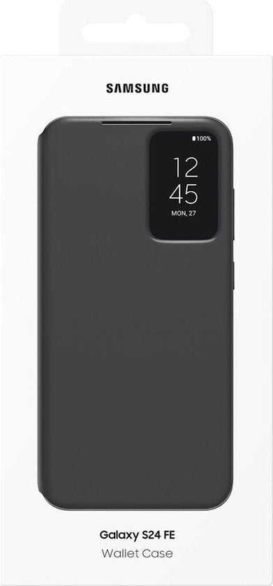 Samsung Galaxy S24 FE hoesje - Smart View Wallet - Zwart