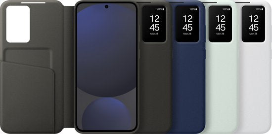 Samsung Galaxy S24 FE hoesje - Smart View Wallet - Zwart