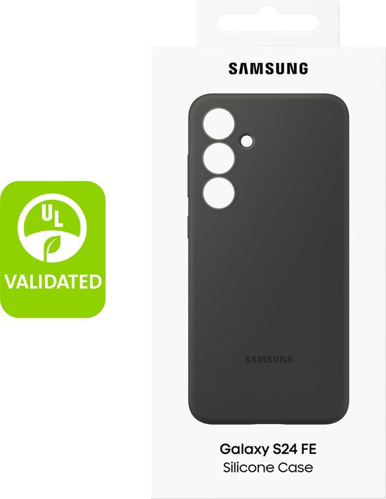 Samsung Galaxy S24 FE hoesje - siliconen - Zwart