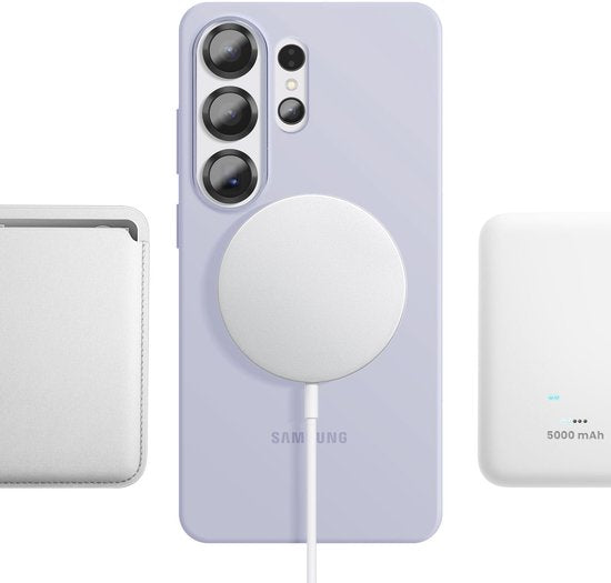 Samsung Galaxy S26 Ultra slim hoesje - magnetische ring - Blauw violet