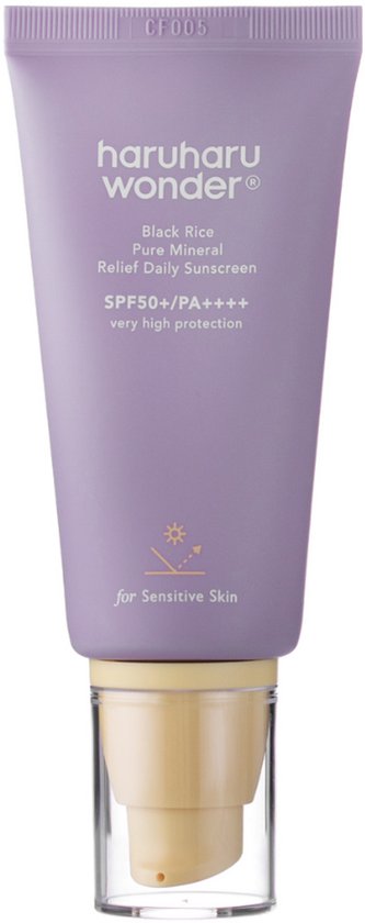 Haruharu Wonder zonnebrand - Black Rice Pure Mineral Relief Daily - SPF50+/PA++++ - 50 ml