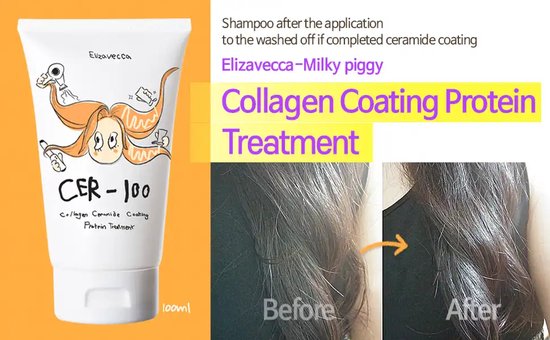 Elizavecca Milky Piggy haarmasker - CER-100 collageen ceramide - 100 ml