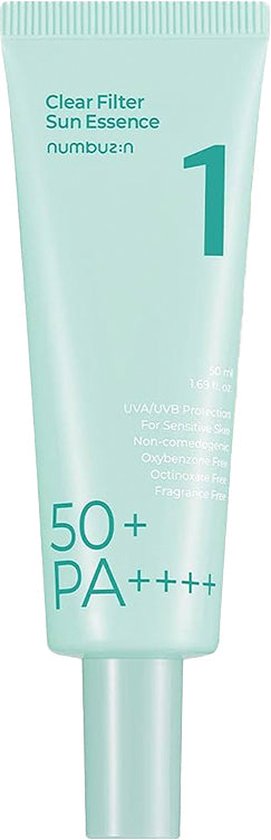Numbuzin No.1 Clear Filter zonne-essence - SPF50+ PA++++