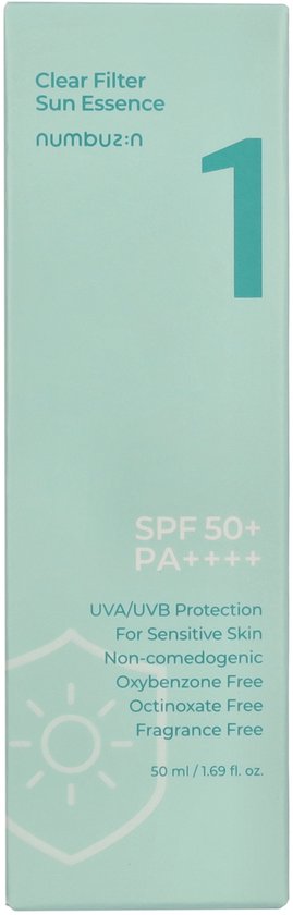 Numbuzin No.1 Clear Filter zonne-essence - SPF50+ PA++++