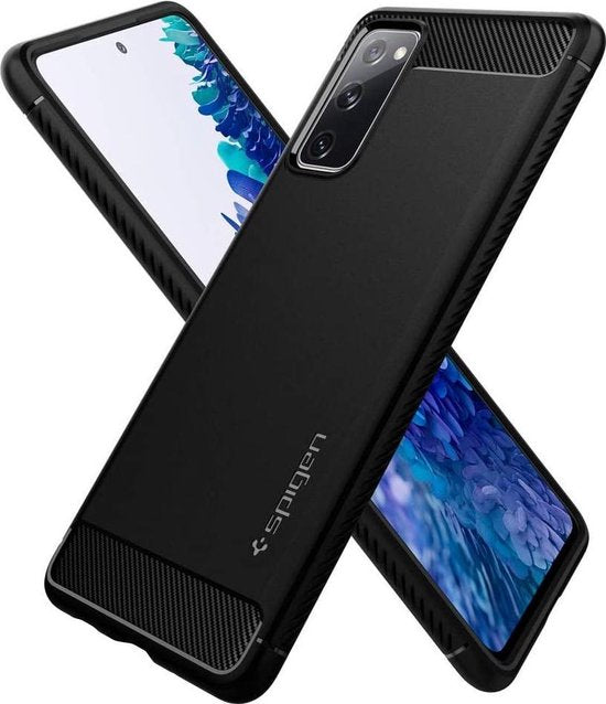 Spigen Rugged Armor hoesje - Samsung Galaxy S20 FE - Zwart