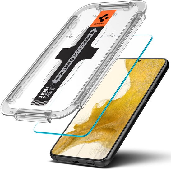 Spigen EZ Fit GLAS.tR screenprotector set van 2 - Samsung Galaxy S22