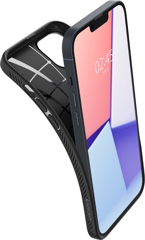 Spigen Liquid Air hoesje - geschikt voor Apple iPhone 14 Pro - back cover - Zwart