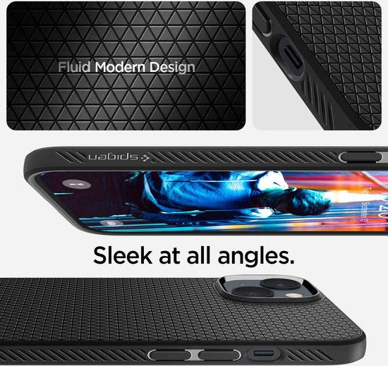 Spigen Liquid Air hoesje - geschikt voor Apple iPhone 14 Pro - back cover - Zwart