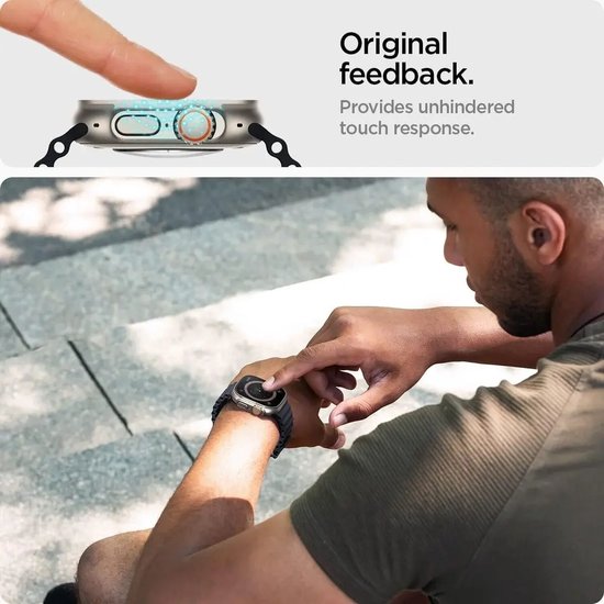 Spigen EZ Fit screen protector - Apple Watch Ultra 3/2/1 - glass - set of 2
