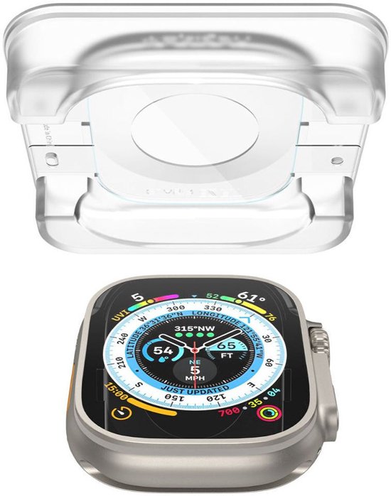 Spigen EZ Fit screen protector - Apple Watch Ultra 3/2/1 - glass - set of 2