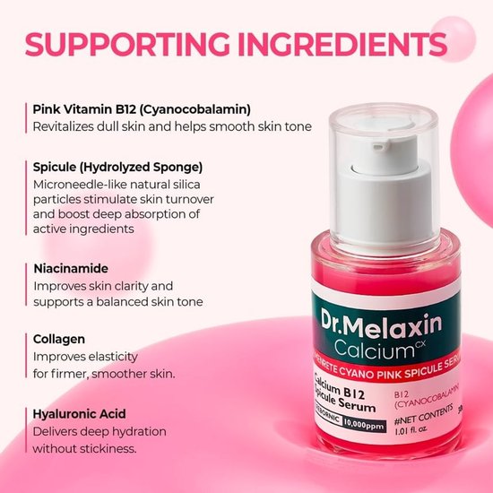 Dr.Melaxin Calcium Cemenrete serum - Cyano Pink Spicule - 30 ml